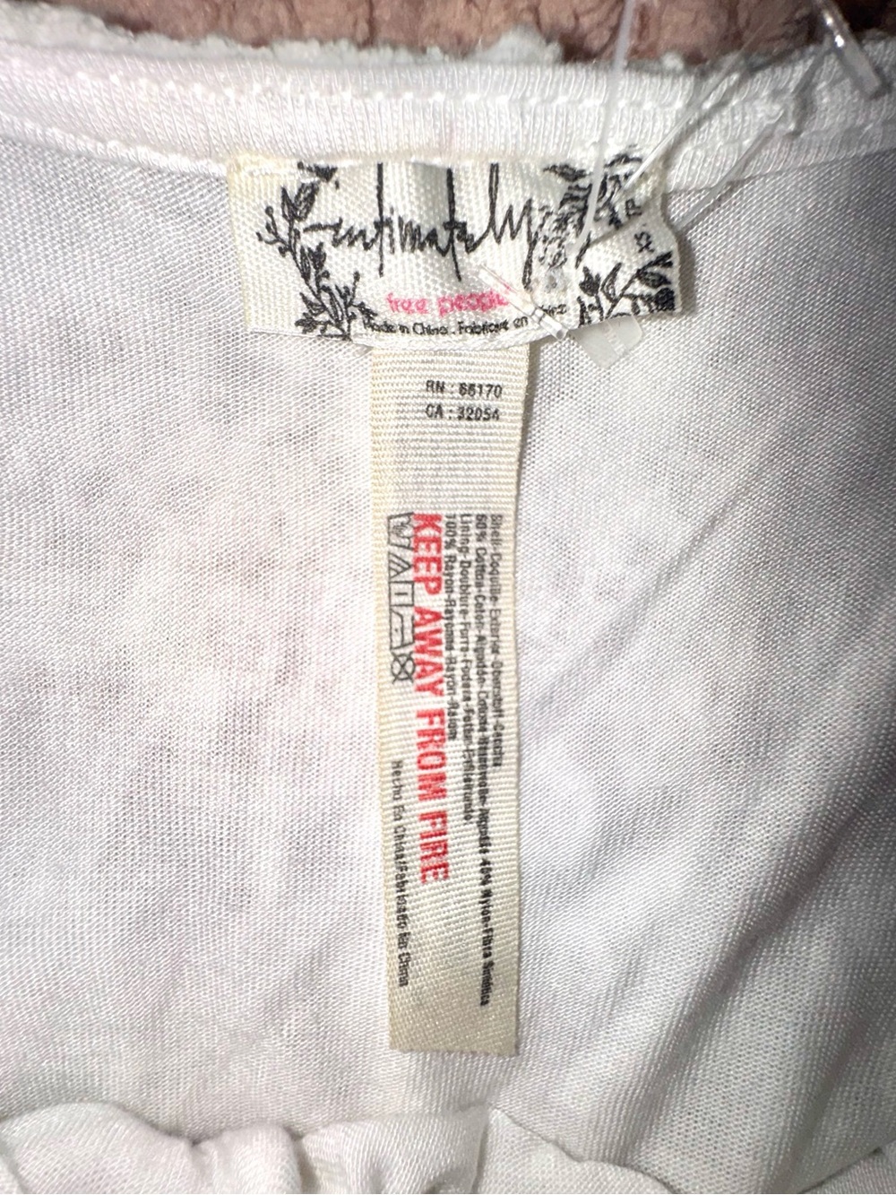 Free People Intimately Daydream Lace Mini Dress White XS NWT Open Back - Picture 11 of 15